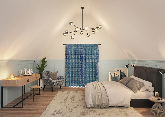 Melody Velvet, Blue Lagoon - Made to Measure Curtains - Image 16